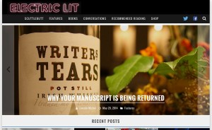 The new homepage for Electric Literature