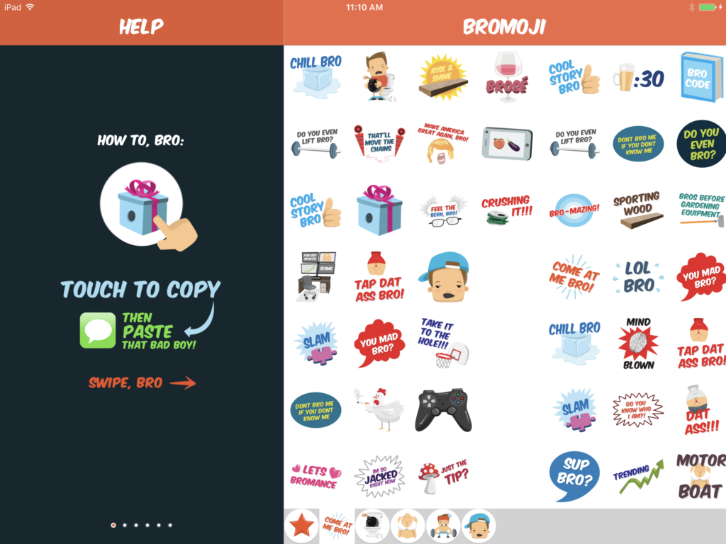Bromoji - iPad in Landscape